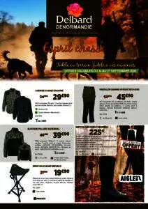 Catalogue vêtements et accessoires chasse 2026
