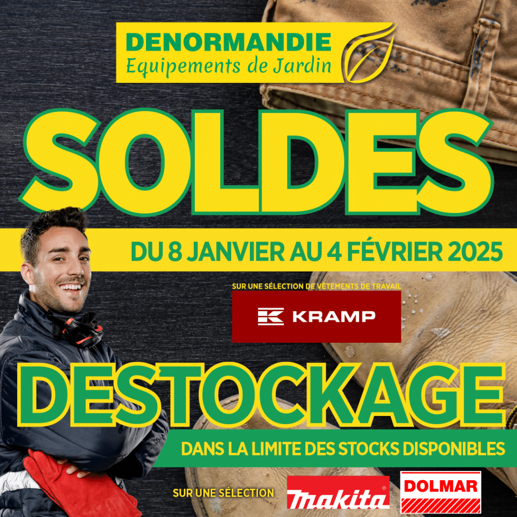 Soldes d'hiver 2025 chez DENORMANDIE Equipements de Jardin