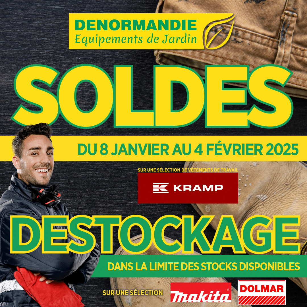 Lire la suite à propos de l’article Soldes d&rsquo;hiver 2025 chez DENORMANDIE Equipements de Jardin