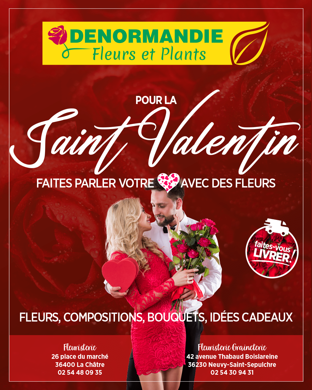 Lire la suite à propos de l’article Saint-Valentin à La Châtre et Vierzon