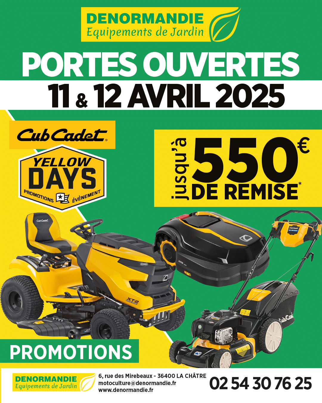 Lire la suite à propos de l’article Portes ouvertes DENORMANDIE Equipements de Jardin motoculture