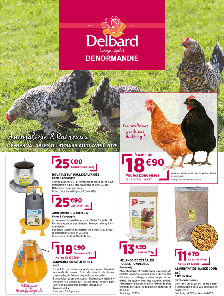 Catalogue animalerie & Rameaux 2025 La Châtre et Vierzon