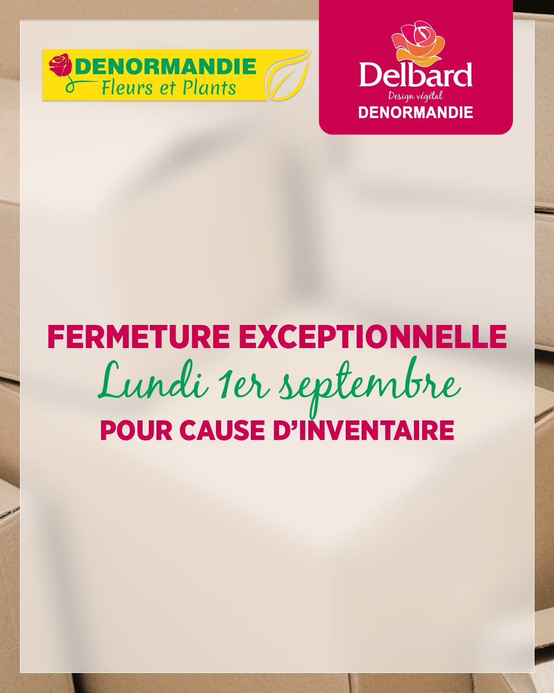 Lire la suite à propos de l’article Fermeture lundi 1er septembre pour inventaire
