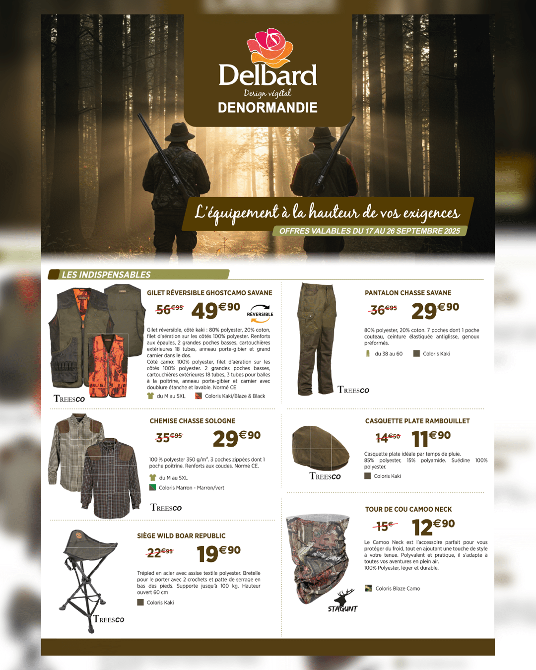 Lire la suite à propos de l’article Catalogue chasse vêtements et accessoires à La Châtre et Vierzon