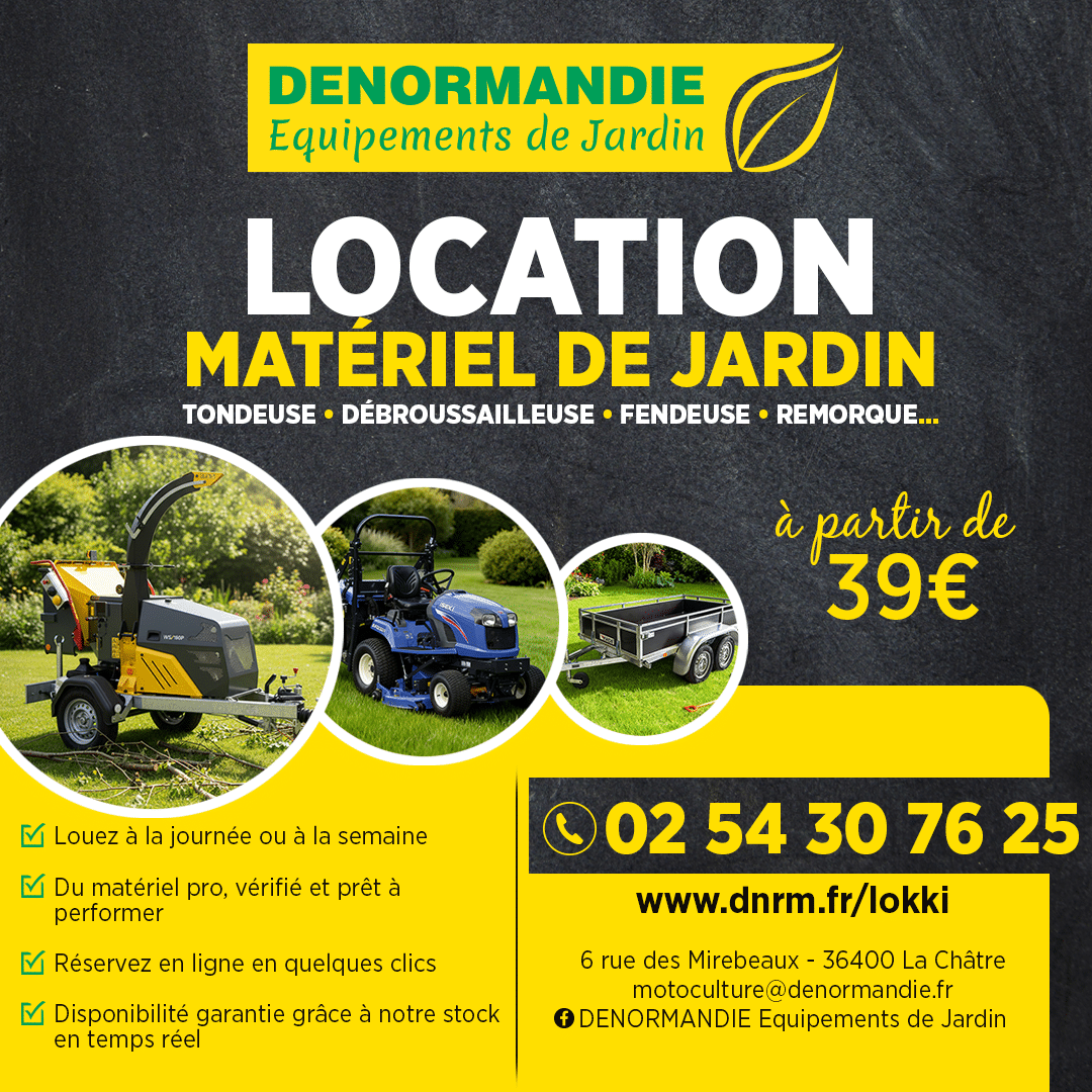 Lire la suite à propos de l’article Location de matériel de jardin et motoculture à La Châtre dans l&rsquo;Indre