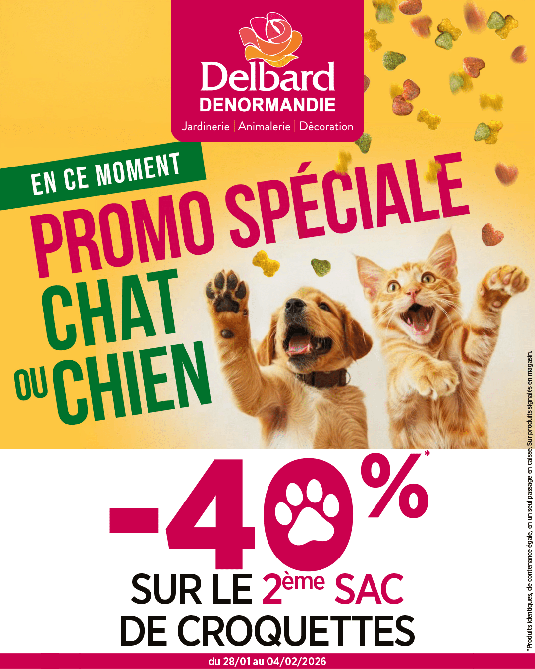 Lire la suite à propos de l’article Promotion croquettes chien et chat à La Châtre et Vierzon