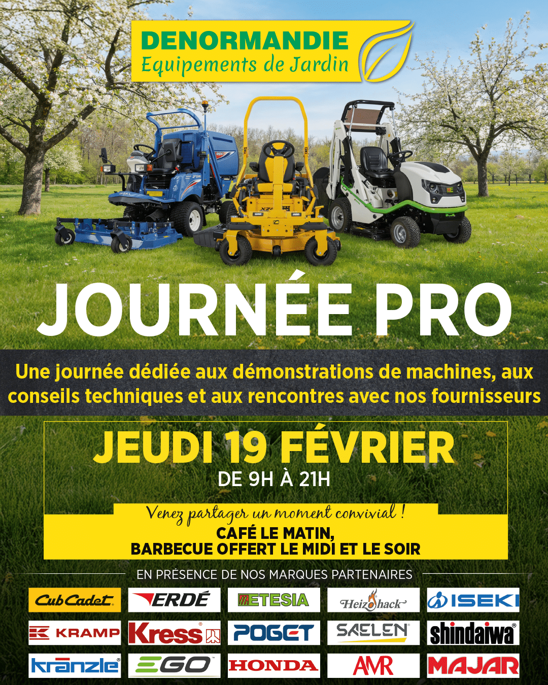 Lire la suite à propos de l’article Journée Pro DENORMANDIE Equipements de Jardin 2026