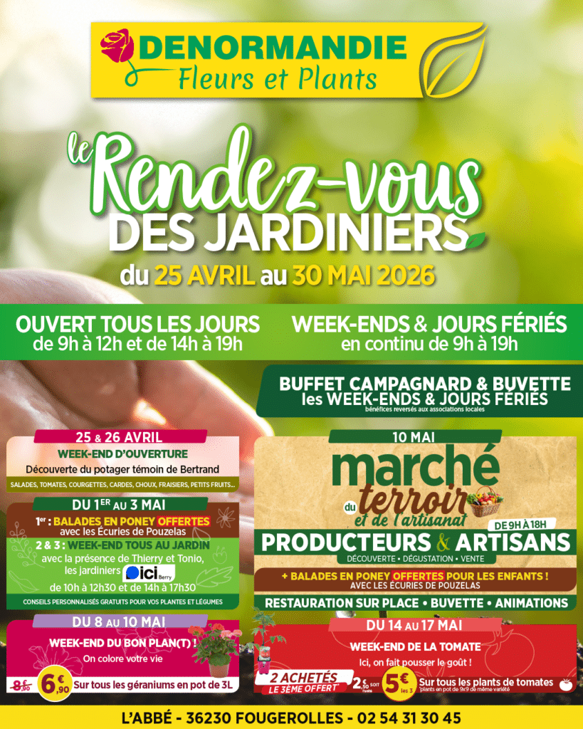 Le Rendez-vous des Jardiniers 2026 serres de production DENORMANDIE