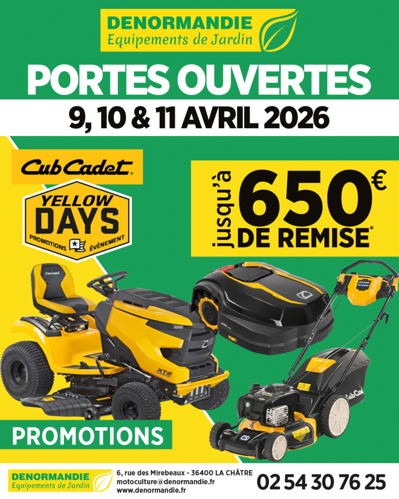 Portes ouvertes Yellow Days Cub Cadet à La Châtre