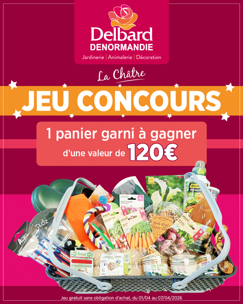 Jeu concours jardinerie DENORMANDIE Delbard La Châtre